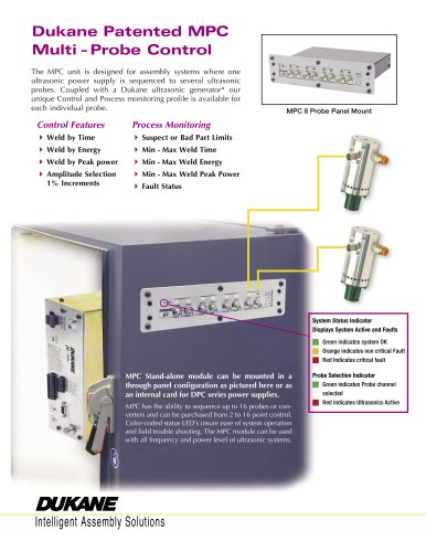 Dukane Patented MPC Multi - Probe Control