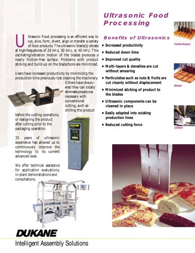 Ultrasonic Food Processing - Cutting