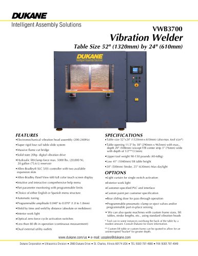 VWB3700 - Vibration Welder