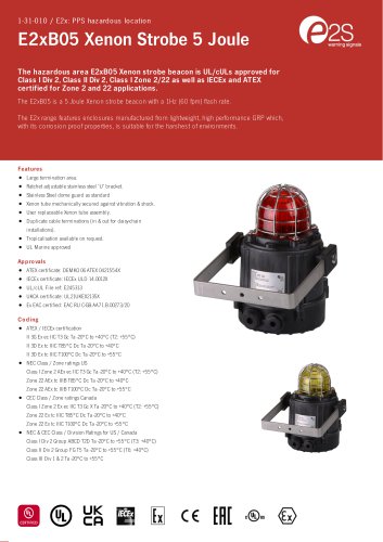 E2xB05 Xenon Strobe Beacon