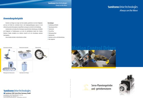 Servo planetary gears and gear motors