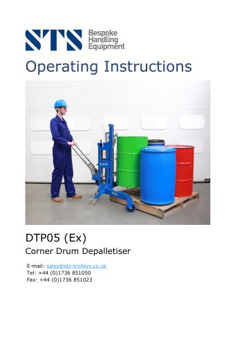 Corner Drum Lifting Trolley- Operation Manual