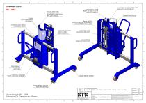 Drum Lifter - DTP04-R500-1250-LC - Technical Drawings (Hydraulic drum lifter - DTP04-R500-1250-LC)