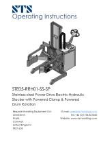 Drum Tipper - STE05-RRH01-SS - Instruction Manual (Pneumatic drum lifter STE05-RRH01-SS)