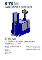 Motorized drum lifter -DPC01 - Instruction Manual (Motorized drum lifter -DPC01)