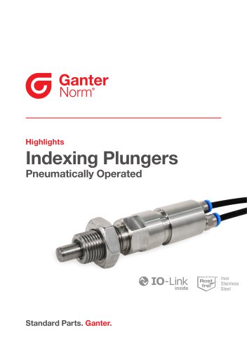 Indexing Plungers, Pneumatically Operated