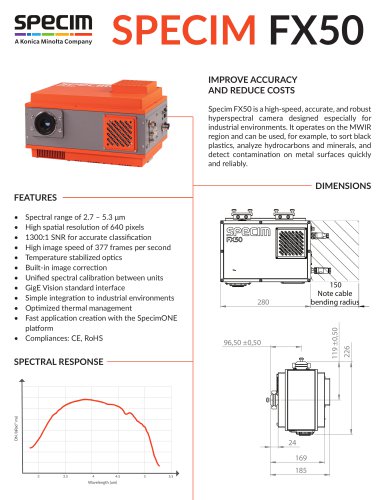 Specim FX50 Data Sheet