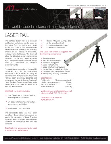 Laser Rail Tech Sheet