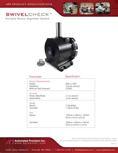 Swivelcheck Datasheet