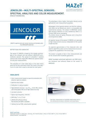 JENCOLOR - Multi-Spectral Sensors