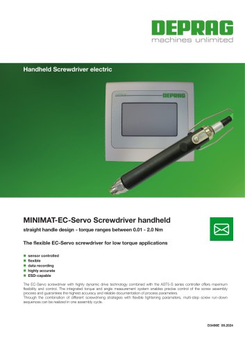 MINIMAT-EC-Servo Screwdriver handheld