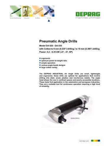 Pneumatic Angle Drills