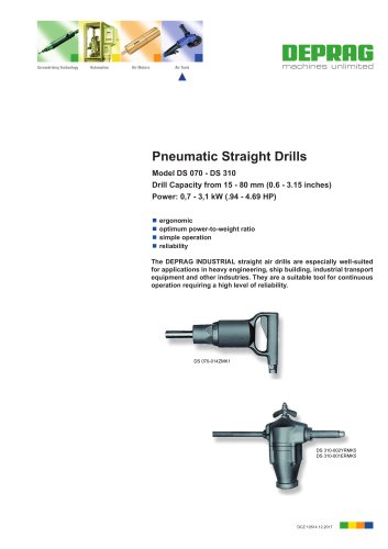 Pneumatic Straight Drills