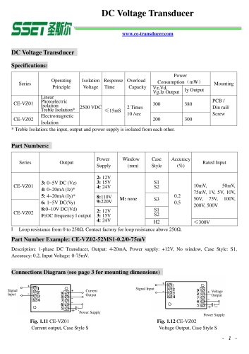 DC voltage transducer