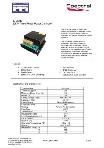 20kW Three Phase Power Controller