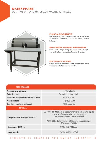 MATEX PHASE CONTROL OF HARD MATERIALS’ MAGNETIC PHASES