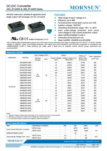 URA_ZP-6WR3 Meet UL60950 , EN60950 and IEC60950