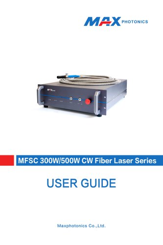 300W-500W (G3）Single-module CW Fiber Laser V1.6