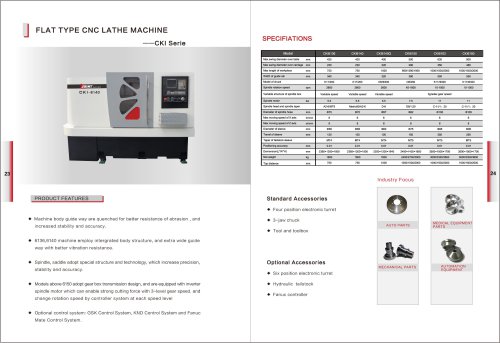 Flat Type CNC Lathe  Machine CKI Series