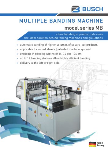 MULTIPLE BANDING MACHINE model series MB