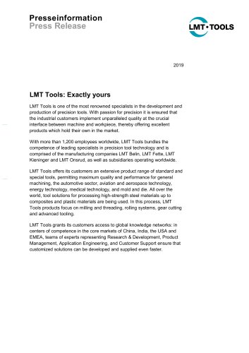 LMT Tools at a glance