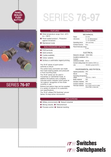 Panel sealed range series 76-97