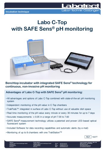 Labo C-Top with SAFE Sens® pH monitoring