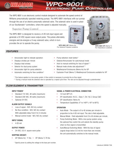 WPC-9001-GP XP Control Units