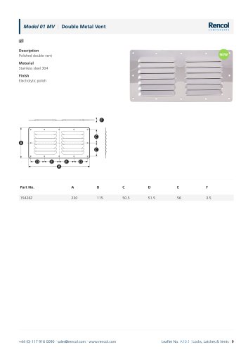 Model 01 MV | Double Metal Vent