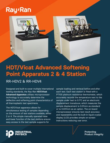 HDT/Vicat Advanced Softening Point Apparatus 2 & 4 Station