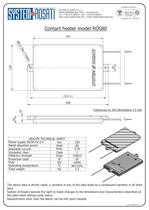 TDS - Contact heater model ROS80