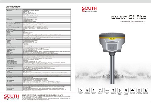 Innovative GNSS Receiver SOUTH New GALAXY G1 Plus