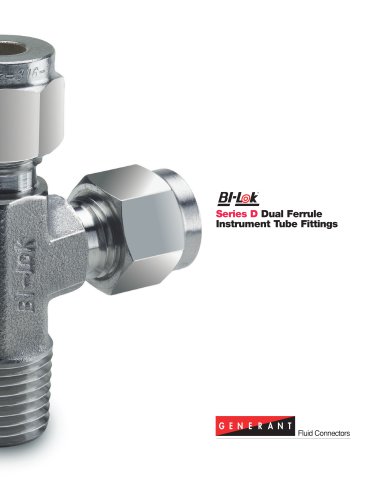 BI-Lok Series D Dual Ferrule Tube Fittings