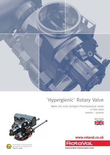 Hypergienic' Rotary Valve