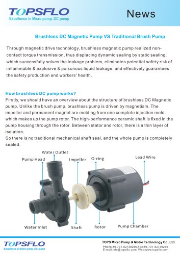 Brushless DC Magnetic Pump VS Traditional Brush Pump