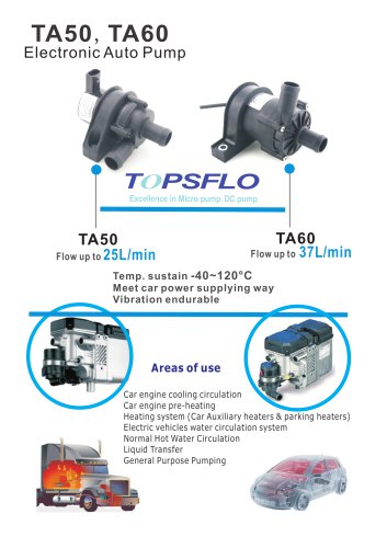 TA50,TA60 Electric car water circulation pump