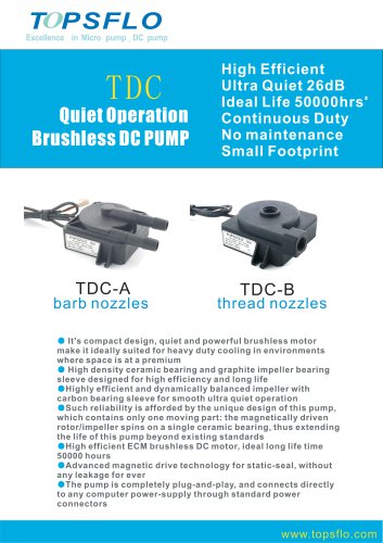 TDC QUIET MINI DC PUMP