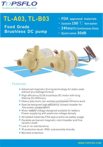 TL-A03,B03 Specializing FDA Food Pump