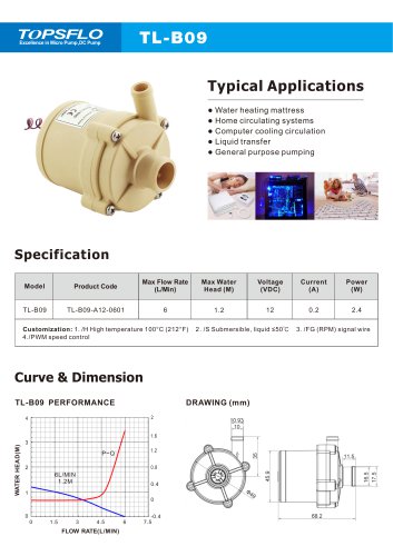 TL-B09 Silent Brushless dc pump