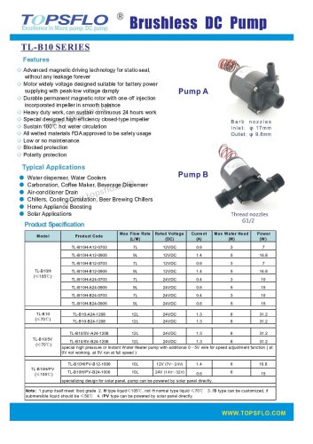 TL-B10 brushless-dc-pump