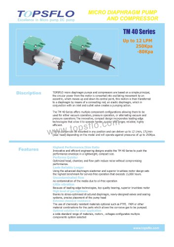 TM40 diaphragm vacuum pump