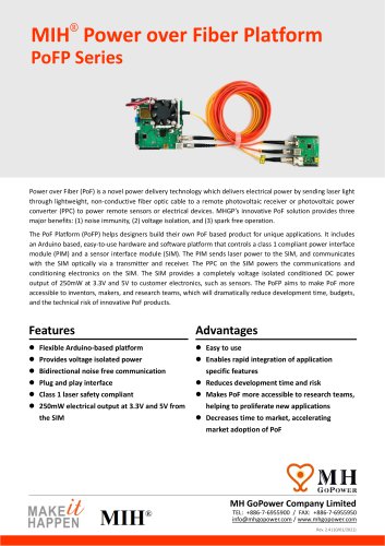 MIH® Power over Fiber Platform PoFP Series