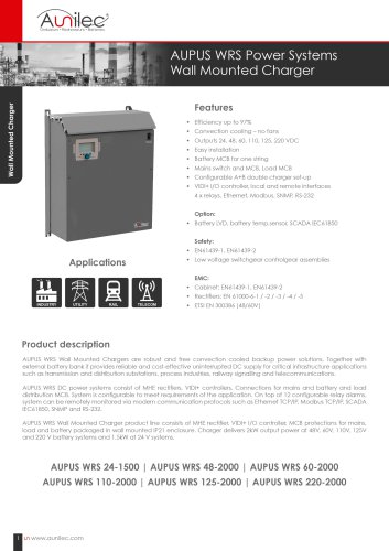 Datasheet charger AUPUS WRS