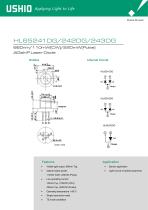 HL65241DG/242DG/243DG 660nm/110mW(CW)/220mW(Pulse) AlGaInP Laser Diode