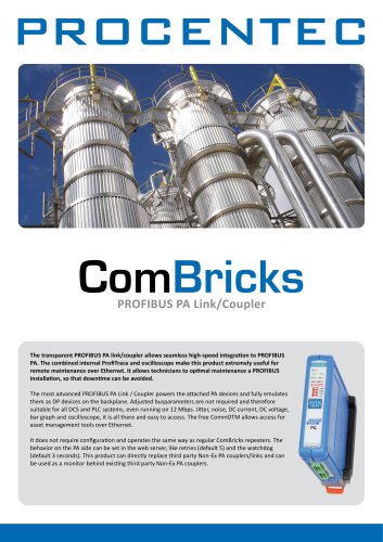 ComBricks PROFIBUS PA link/coupler module