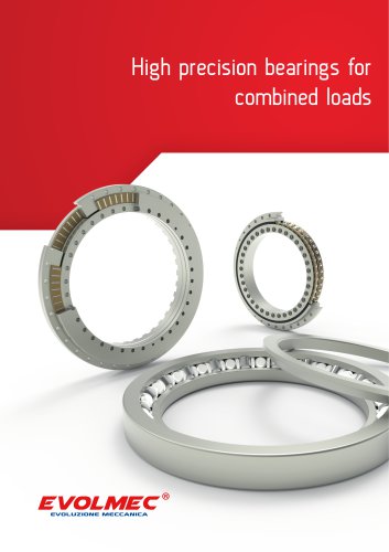 High precision bearings for combined loads - EVOLMEC - EVMU - 07.2021