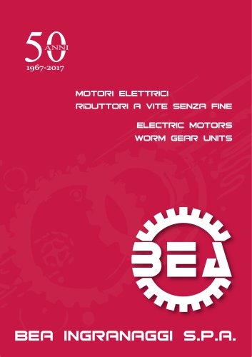 Electric motors worm gear units