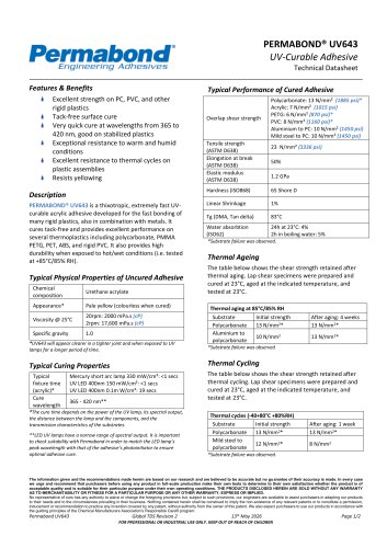 PERMABOND&reg; UV643