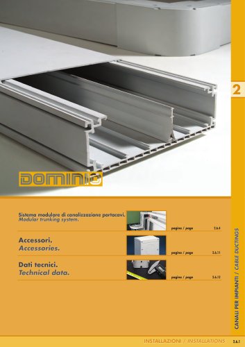 DOMINIO. Modular trunking system