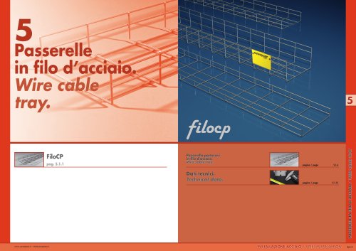 FILOCP. Steel wire cable tray 